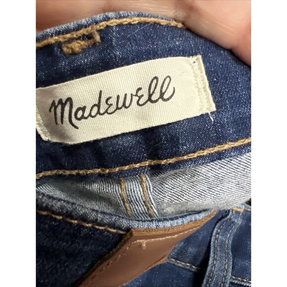 Madewell Womens Curvy High Rise Skinny Ankle Women Jeans Dark Wash USA Size 35 - Picture 9 of 13